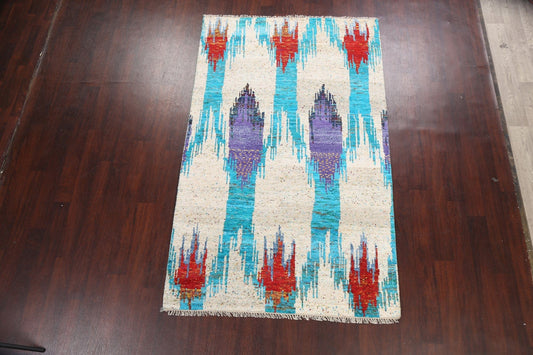 Contemporary Abstract Oriental Area Rug 5x8