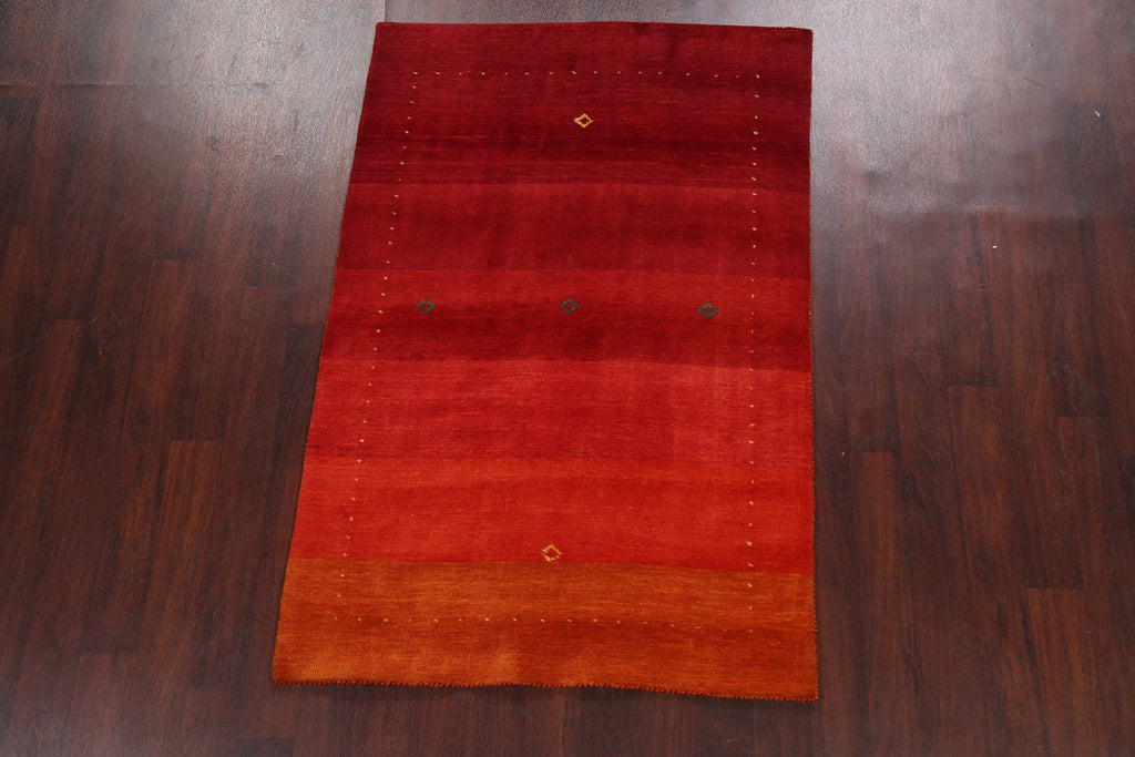 Contemporary Gabbeh Oriental Area Rug 4x6