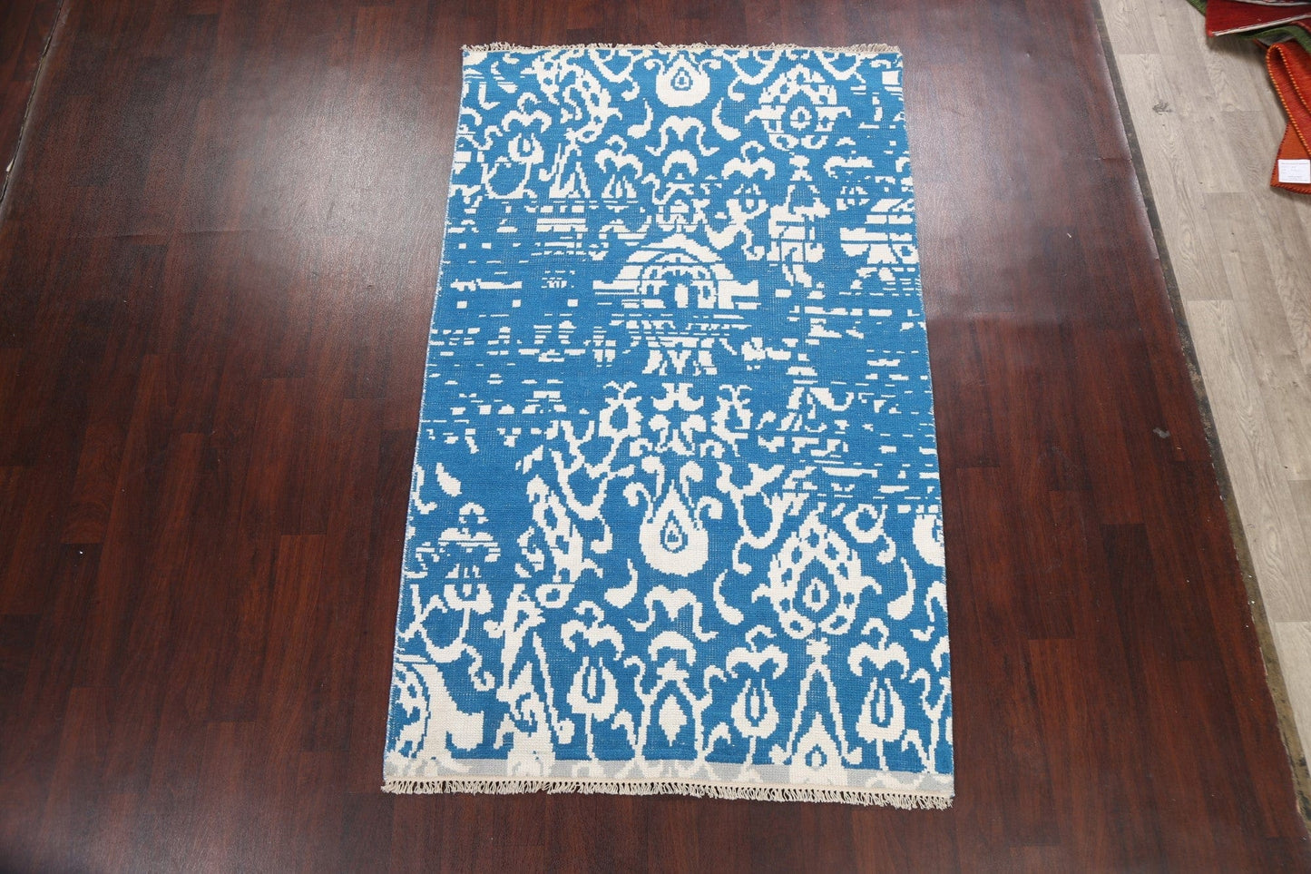 Distressed Contemporary Abstract Oriental Area Rug 5x8