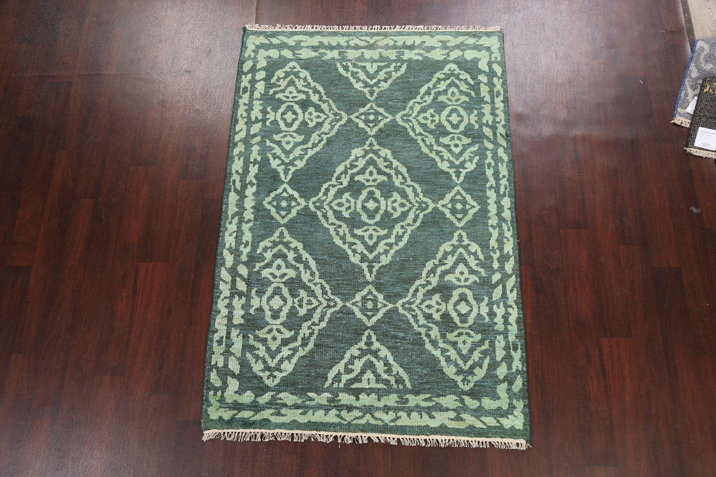 Contemporary Abstract Oriental Area Rug 4x7