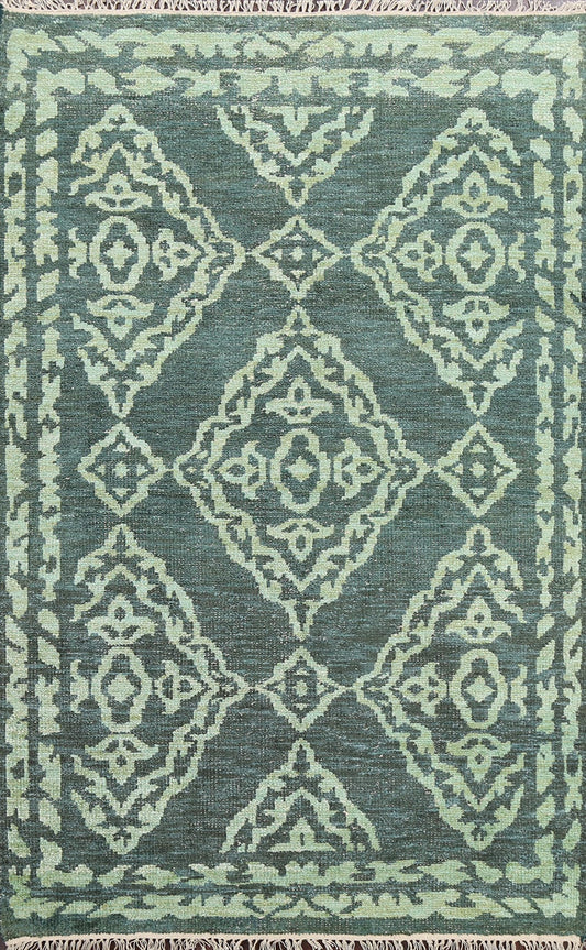 Contemporary Abstract Oriental Area Rug 4x7