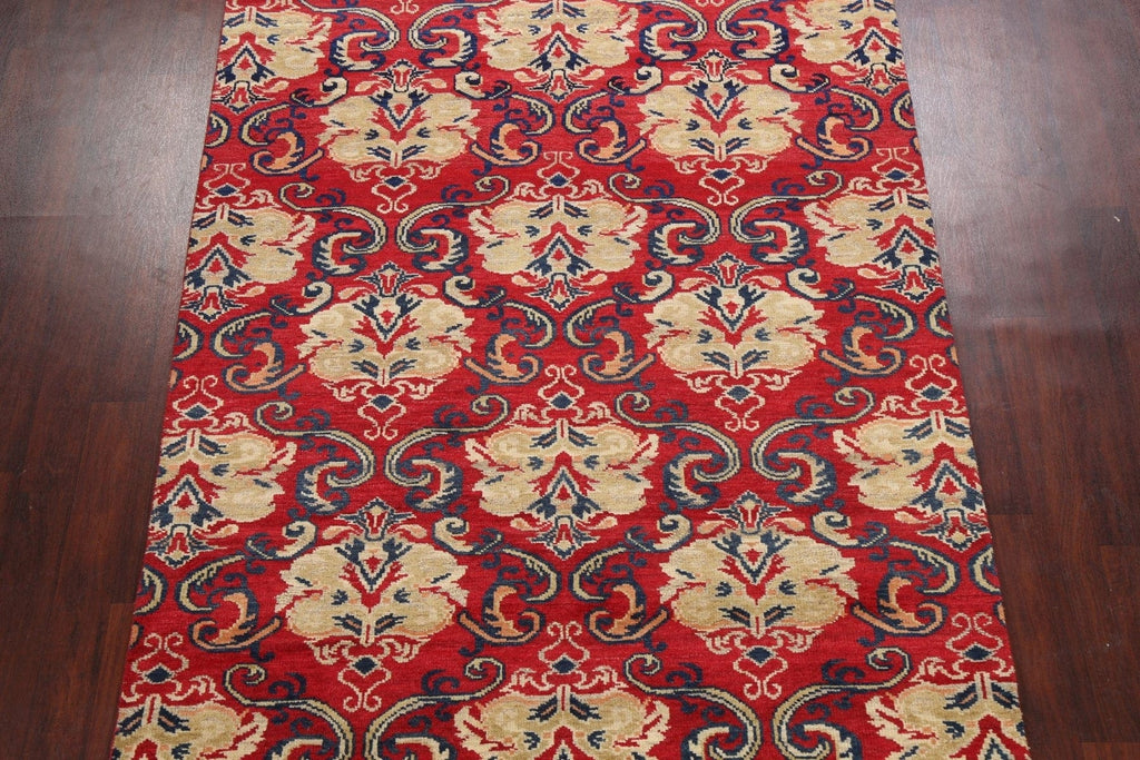 Contemporary Abstract Oriental Area Rug 6x9