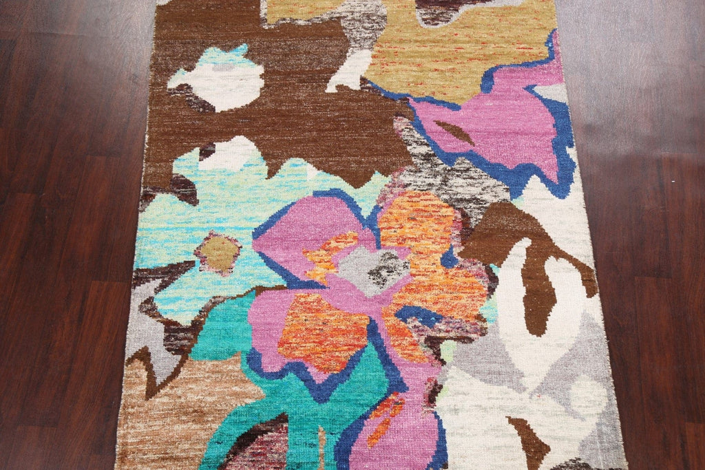 Contemporary Abstract Oriental Area Rug 5x7