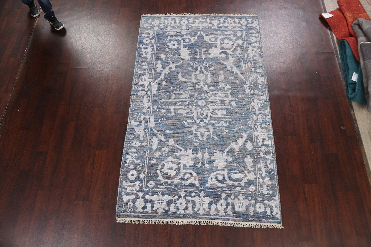 Geometric Abstract Oriental Area Rug 5x8