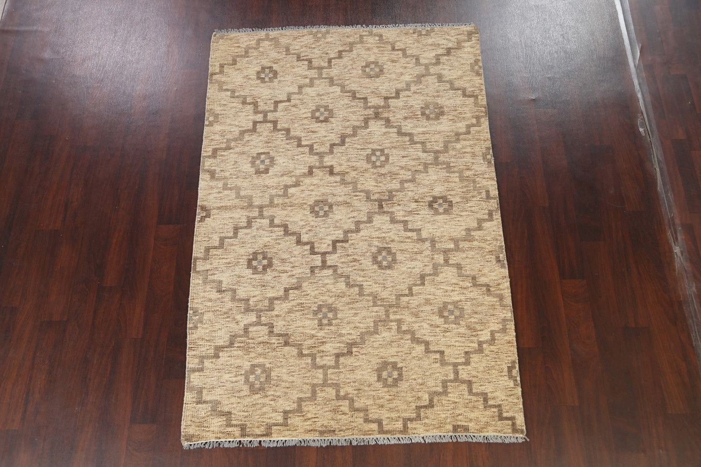 All-Over Geometric Abstract Oriental Area Rug 5x8