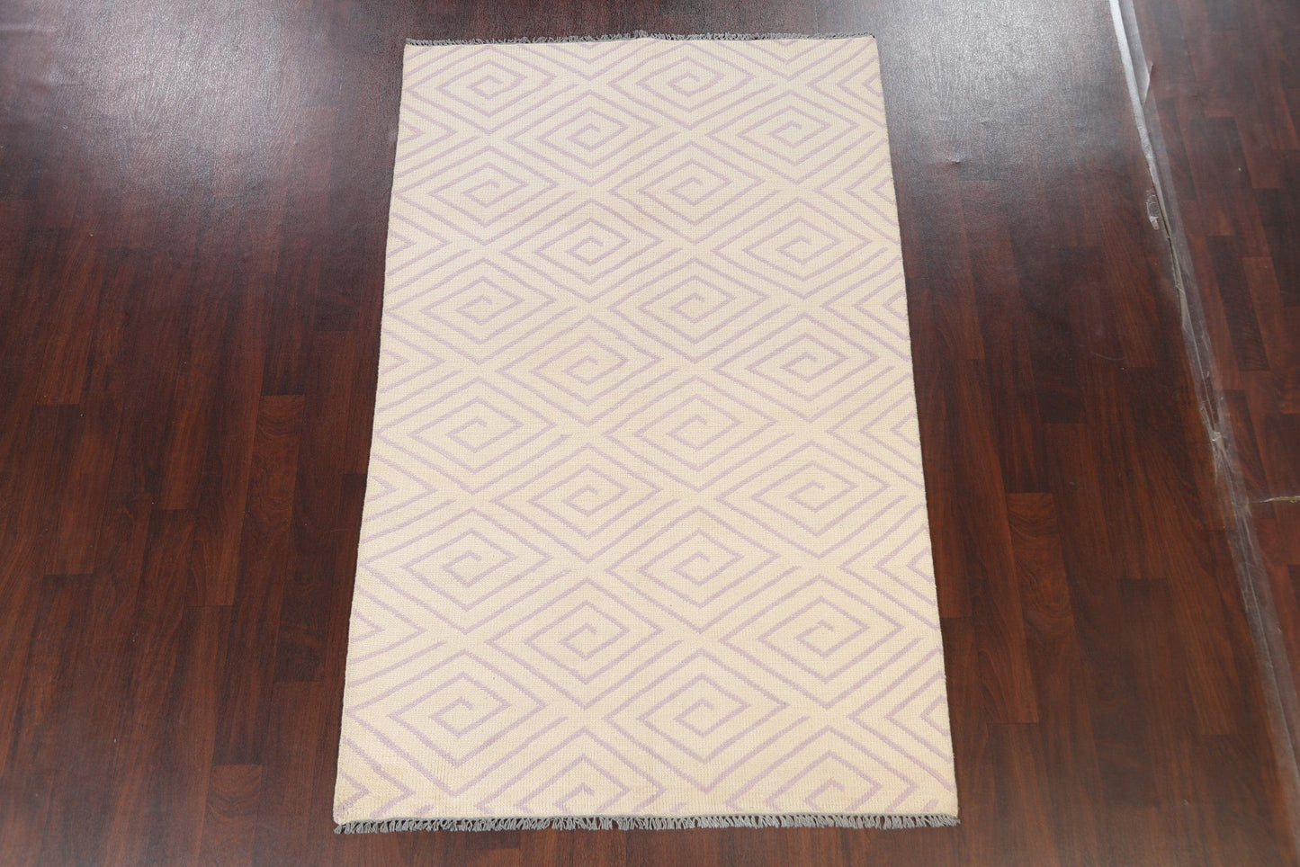 All-Over Geometric Abstract Oriental Area Rug 5x8