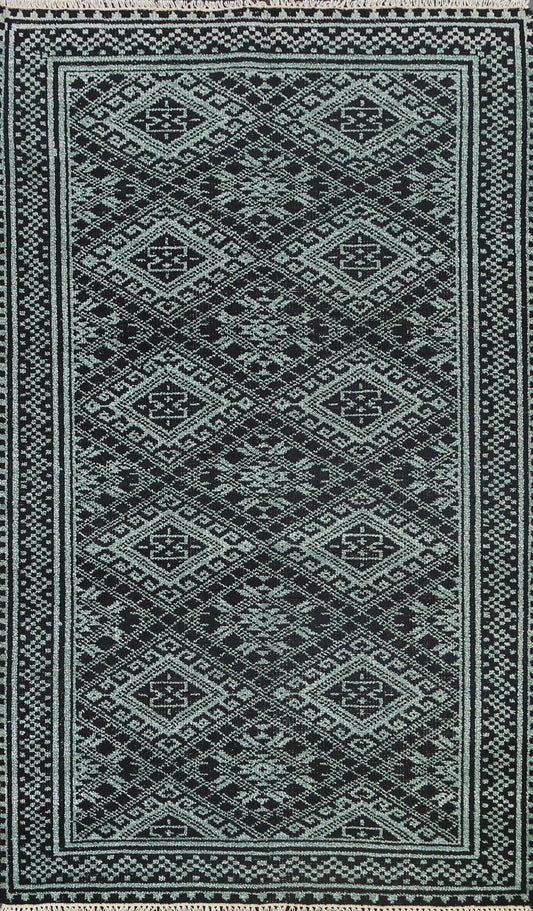 Geometric Abstract Oriental Area Rug 5x8