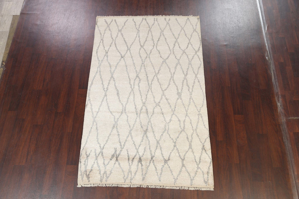 Modern Trellis Abstract Oriental Area Rug 5x8