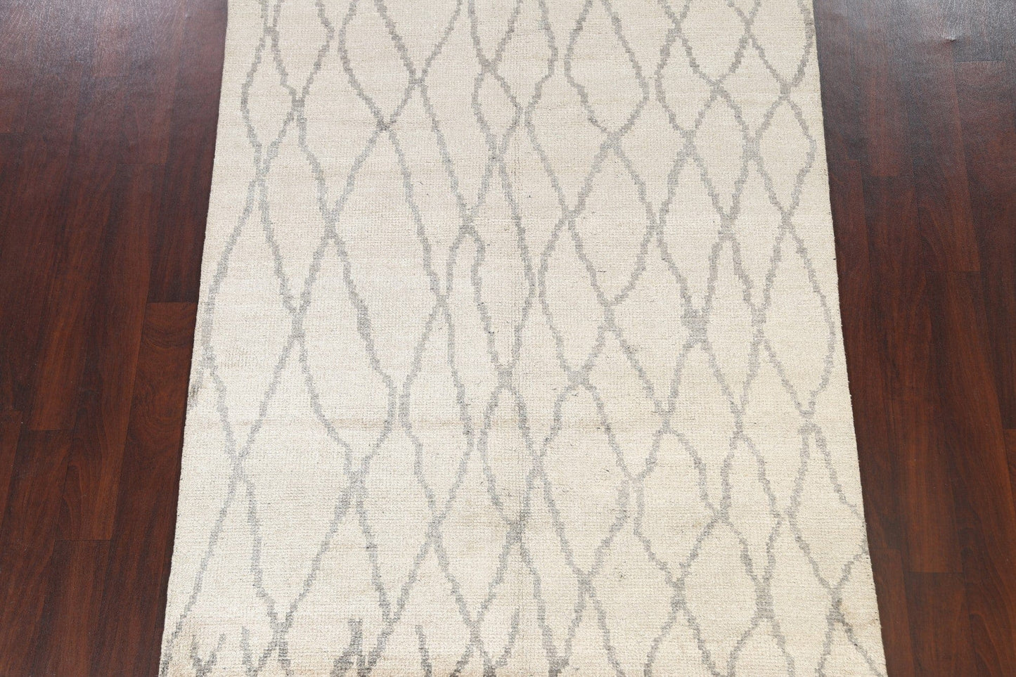 Modern Trellis Abstract Oriental Area Rug 5x8