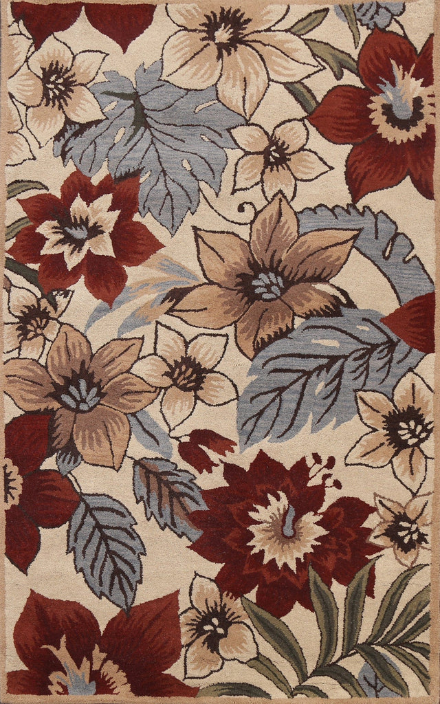 Floral Area Rug 5x8