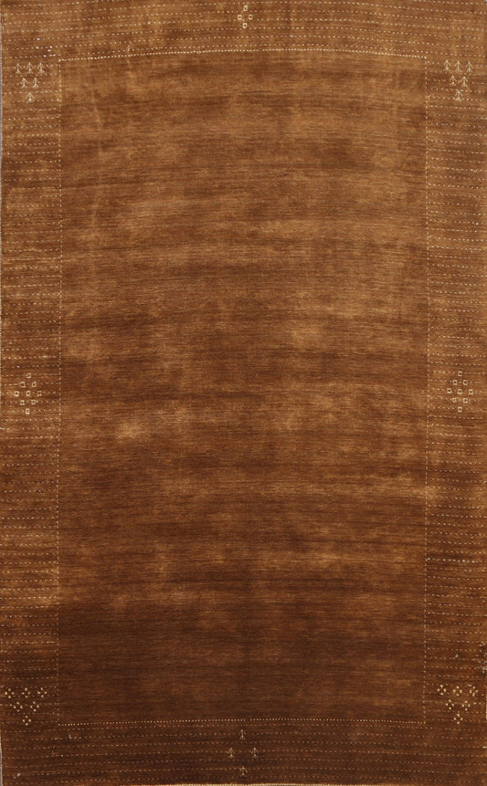 Contemporary Gabbeh Oriental Area Rug 6x10