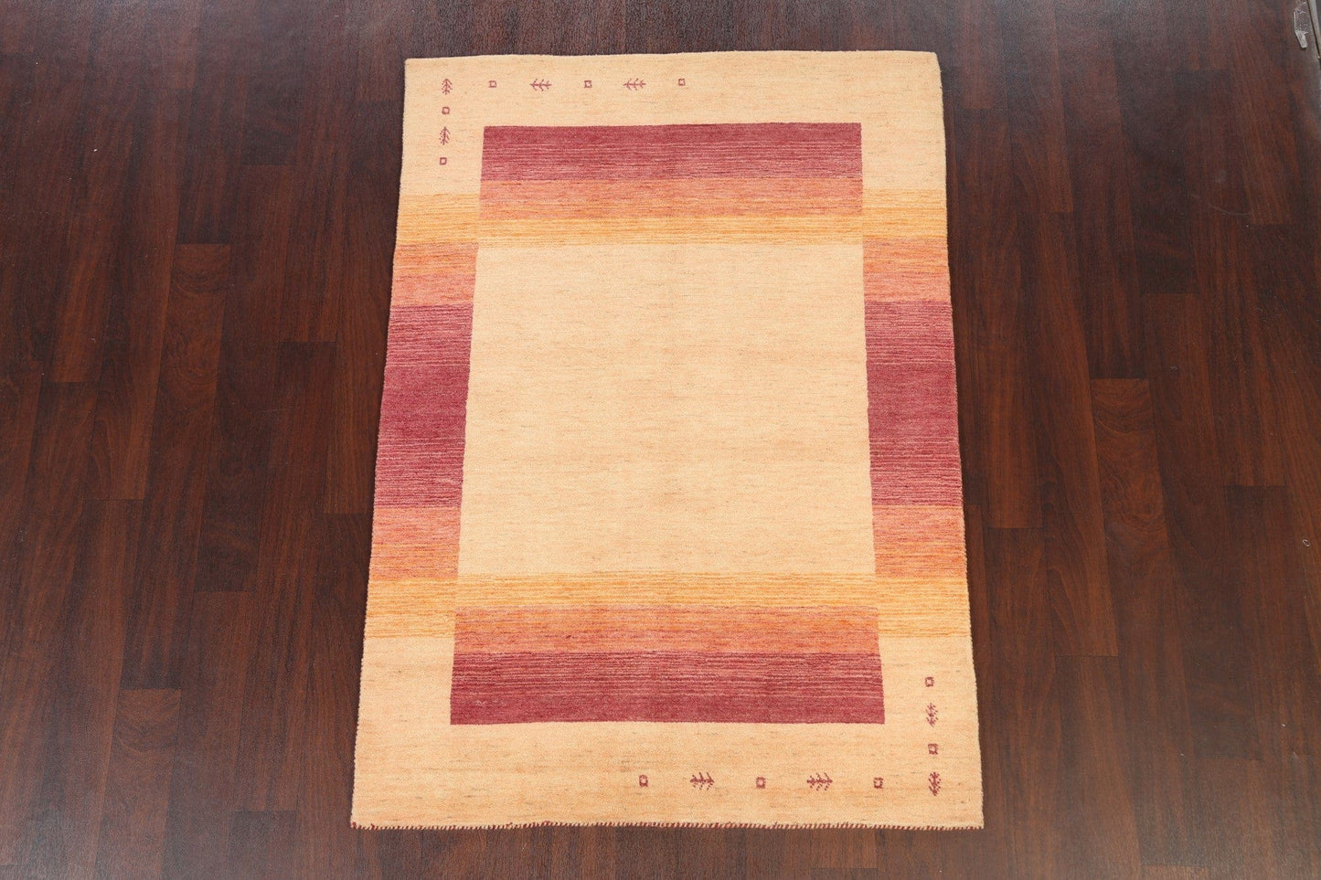 Contemporary Gabbeh Oriental Area Rug 4x6