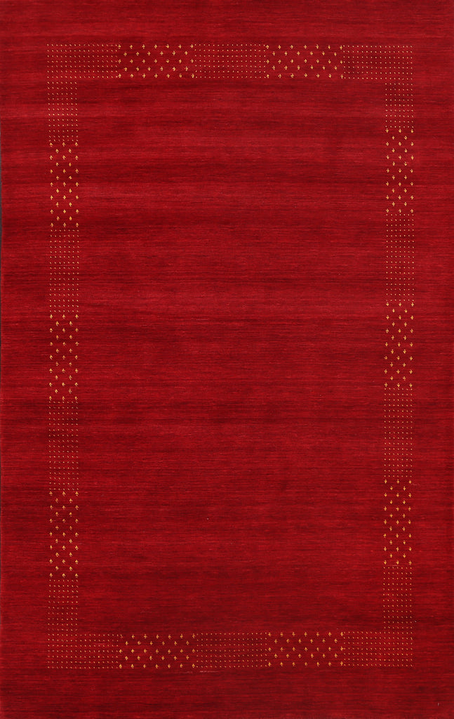 Contemporary Gabbeh Oriental Area Rug 6x8