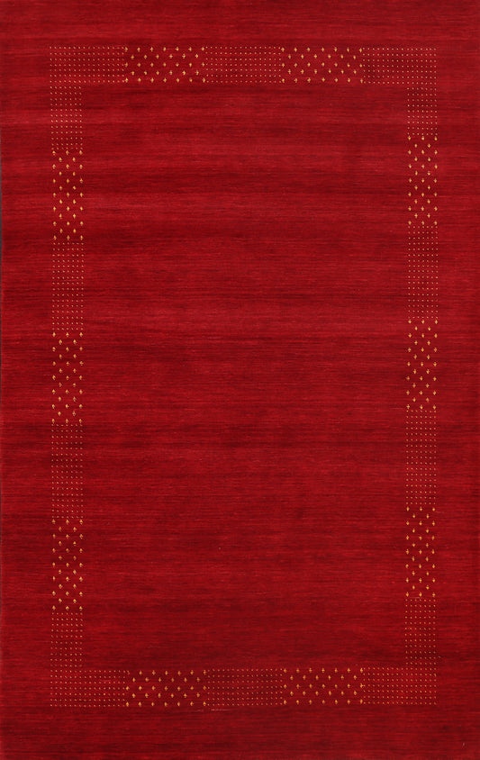 Contemporary Gabbeh Oriental Area Rug 6x8