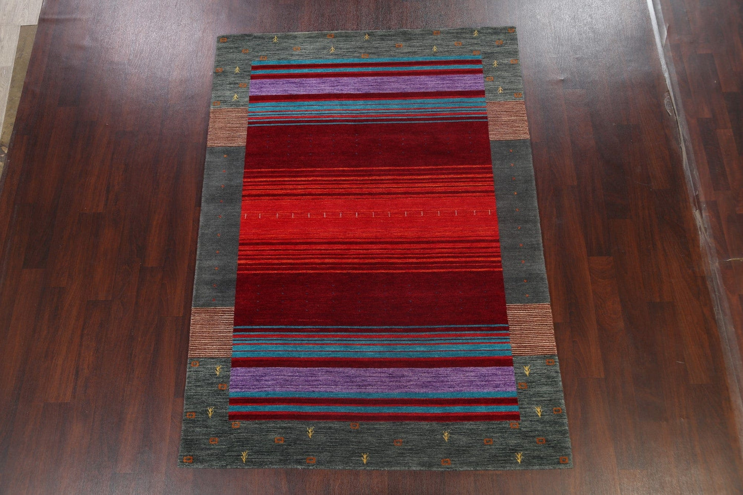 Abstract Gabbeh Oriental Area Rug 6x8