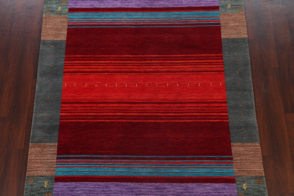 Abstract Gabbeh Oriental Area Rug 6x8