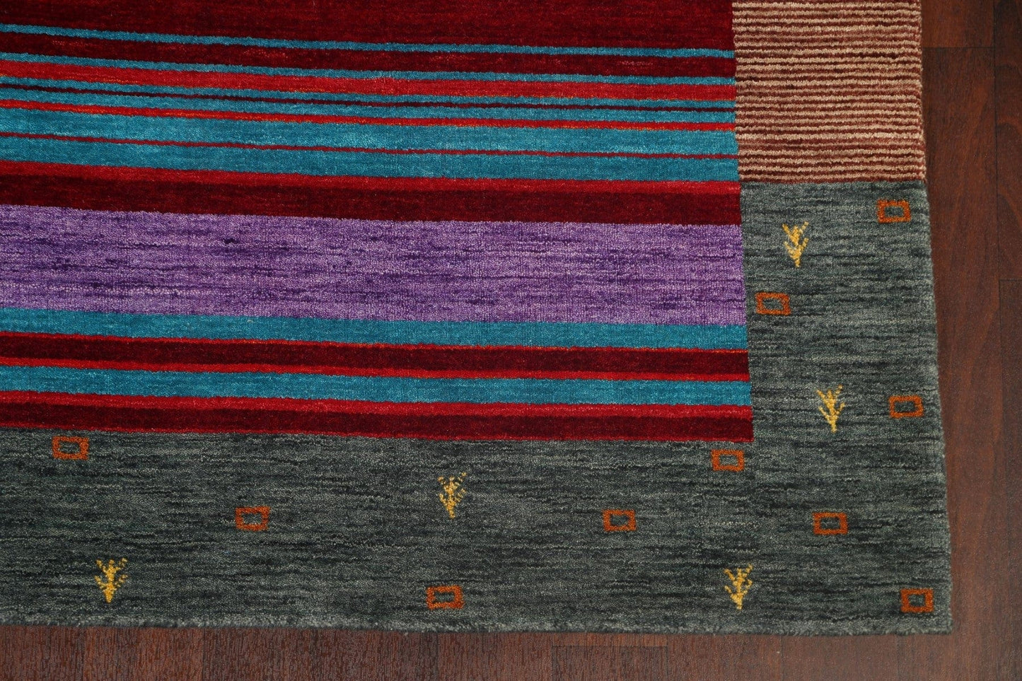 Abstract Gabbeh Oriental Area Rug 6x8