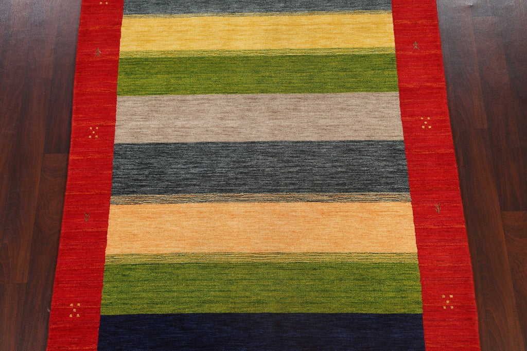 Abstract Contemporary Gabbeh Oriental Area Rug 6x8