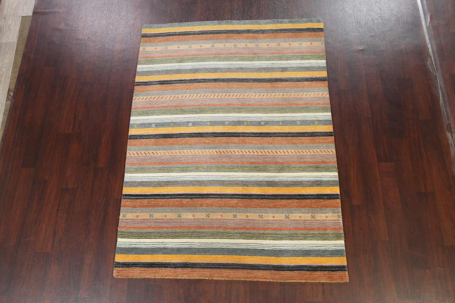 Abstract Contemporary Gabbeh Oriental Area Rug 6x8