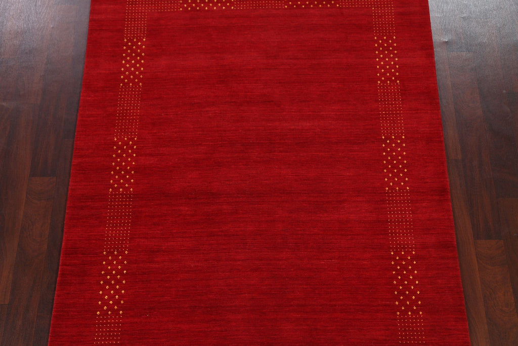 Contemporary Gabbeh Oriental Area Rug 6x8