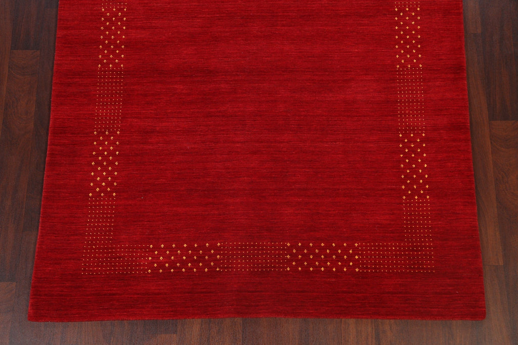 Contemporary Gabbeh Oriental Area Rug 6x8