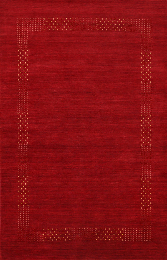 Contemporary Gabbeh Oriental Area Rug 6x8