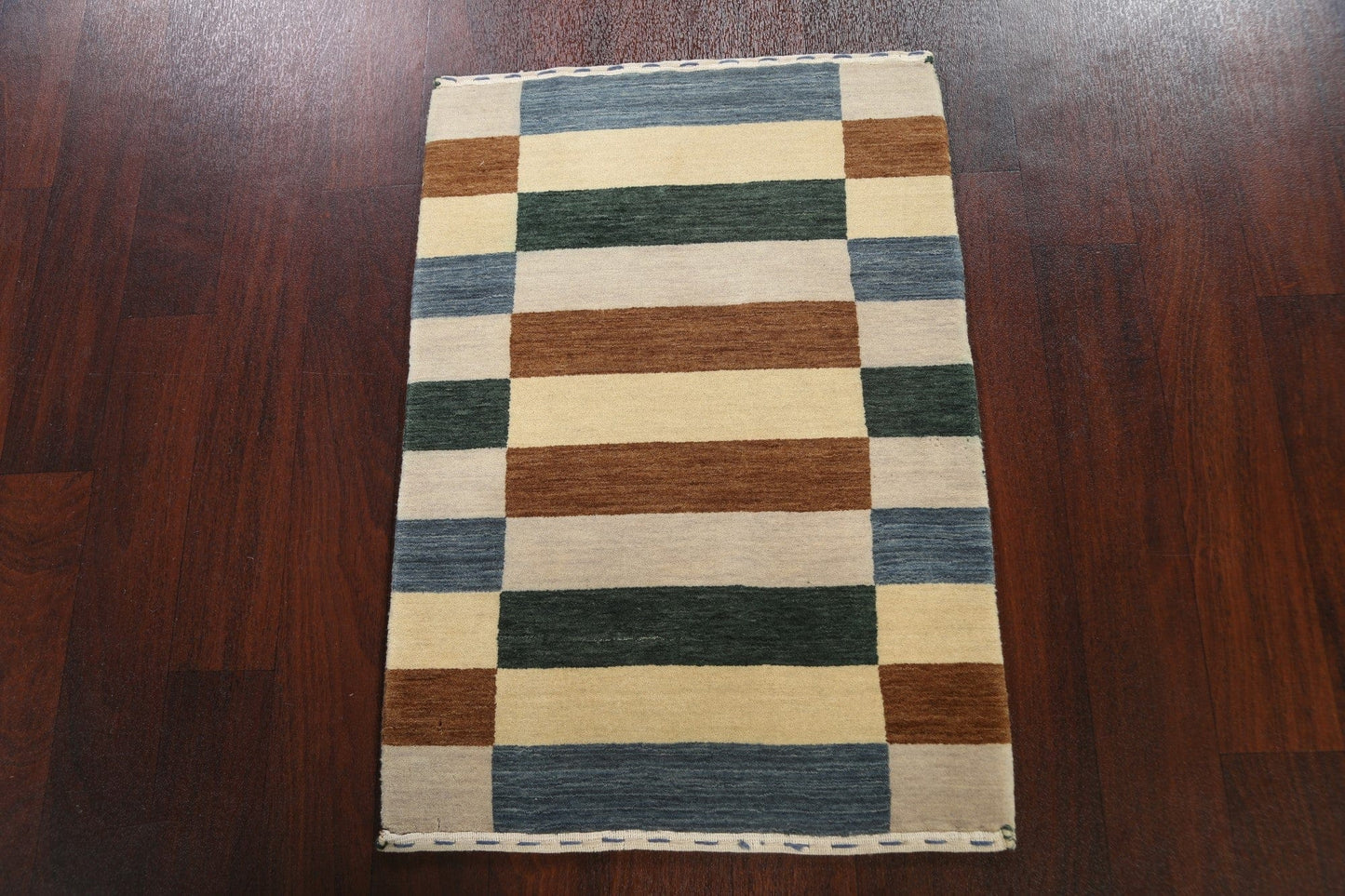 Contemporary Gabbeh Oriental Area Rug 2x3