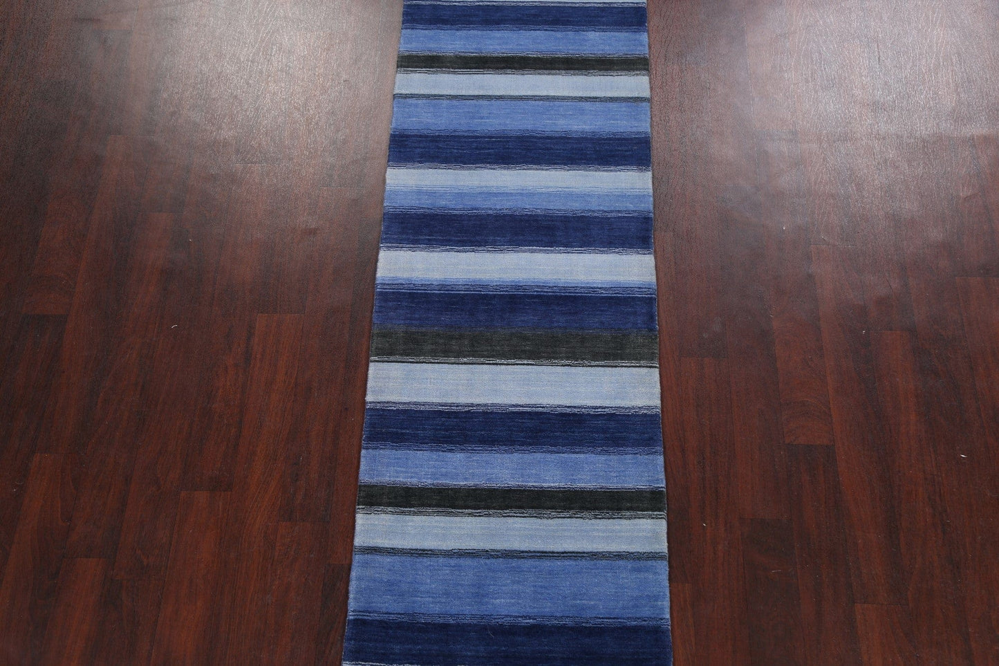 Stripe Modern Gabbeh Oriental Runner Rug 3x10