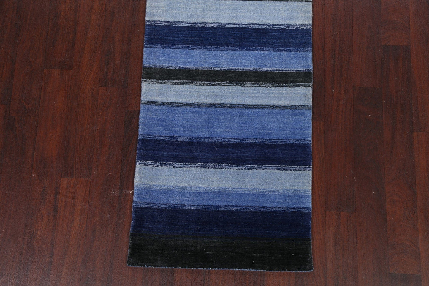 Stripe Modern Gabbeh Oriental Runner Rug 3x10