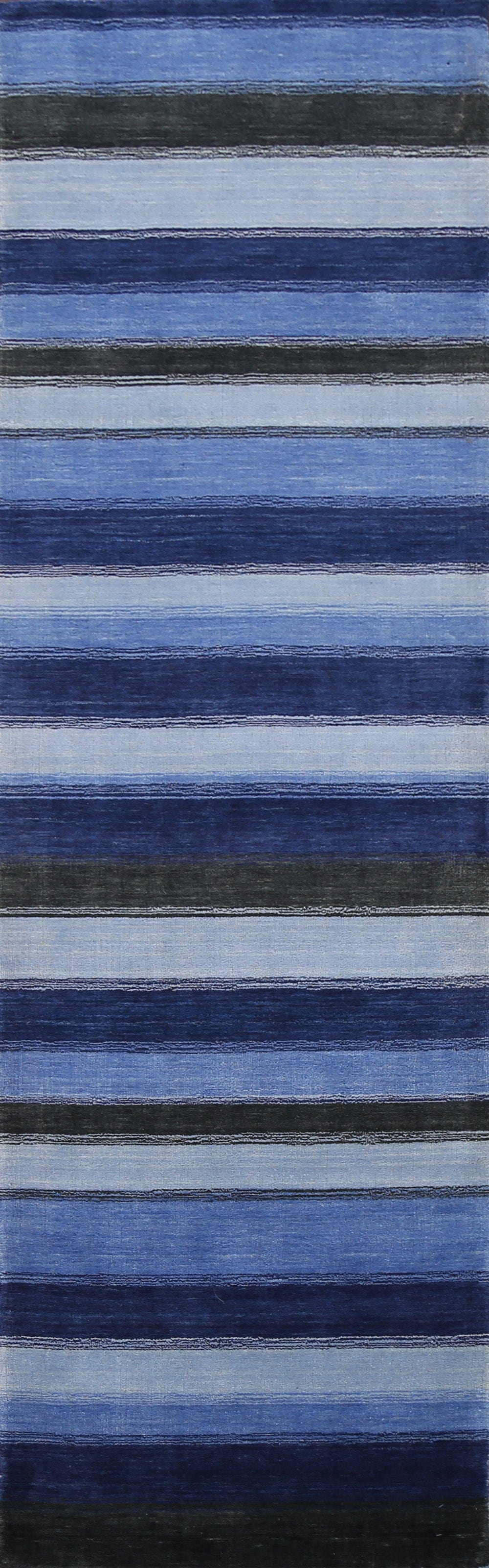 Stripe Modern Gabbeh Oriental Runner Rug 3x10