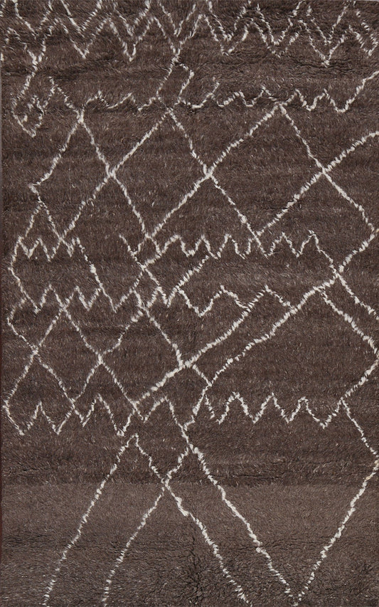 Contemporary Abstract Oriental Area Rug 5x8