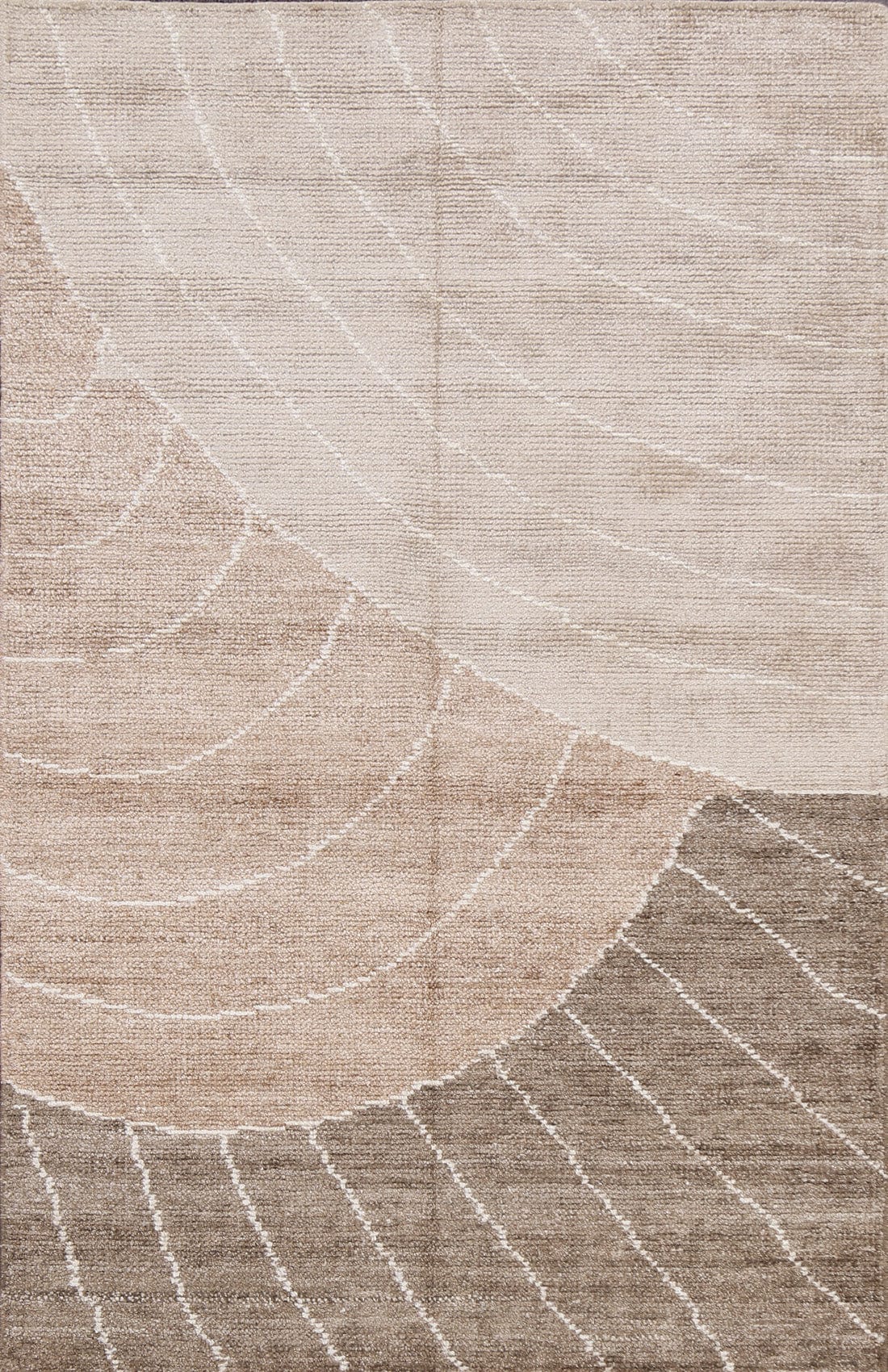 Contemporary Abstract Oriental Area Rug 4x6