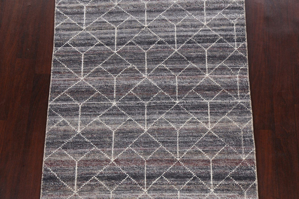 Contemporary Abstract Oriental Area Rug 4x6