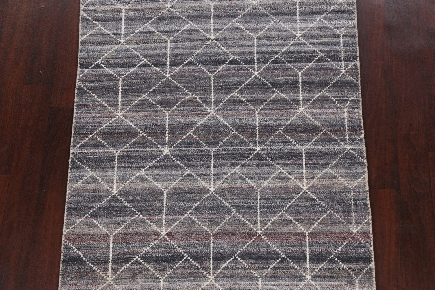 Contemporary Abstract Oriental Area Rug 4x6