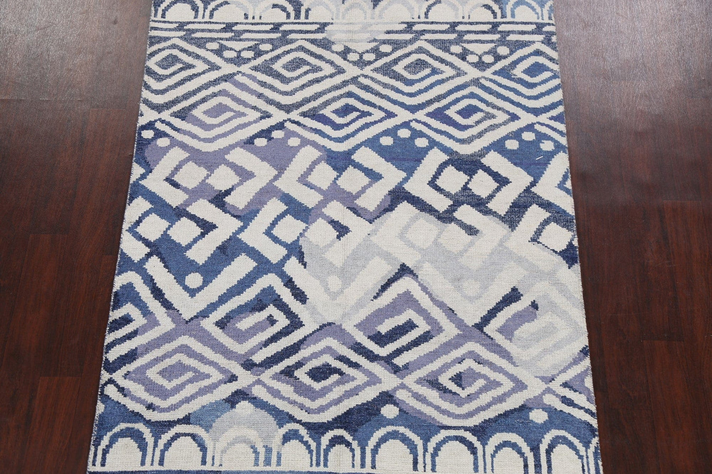 Geometric Abstract Oriental Area Rug 5x8