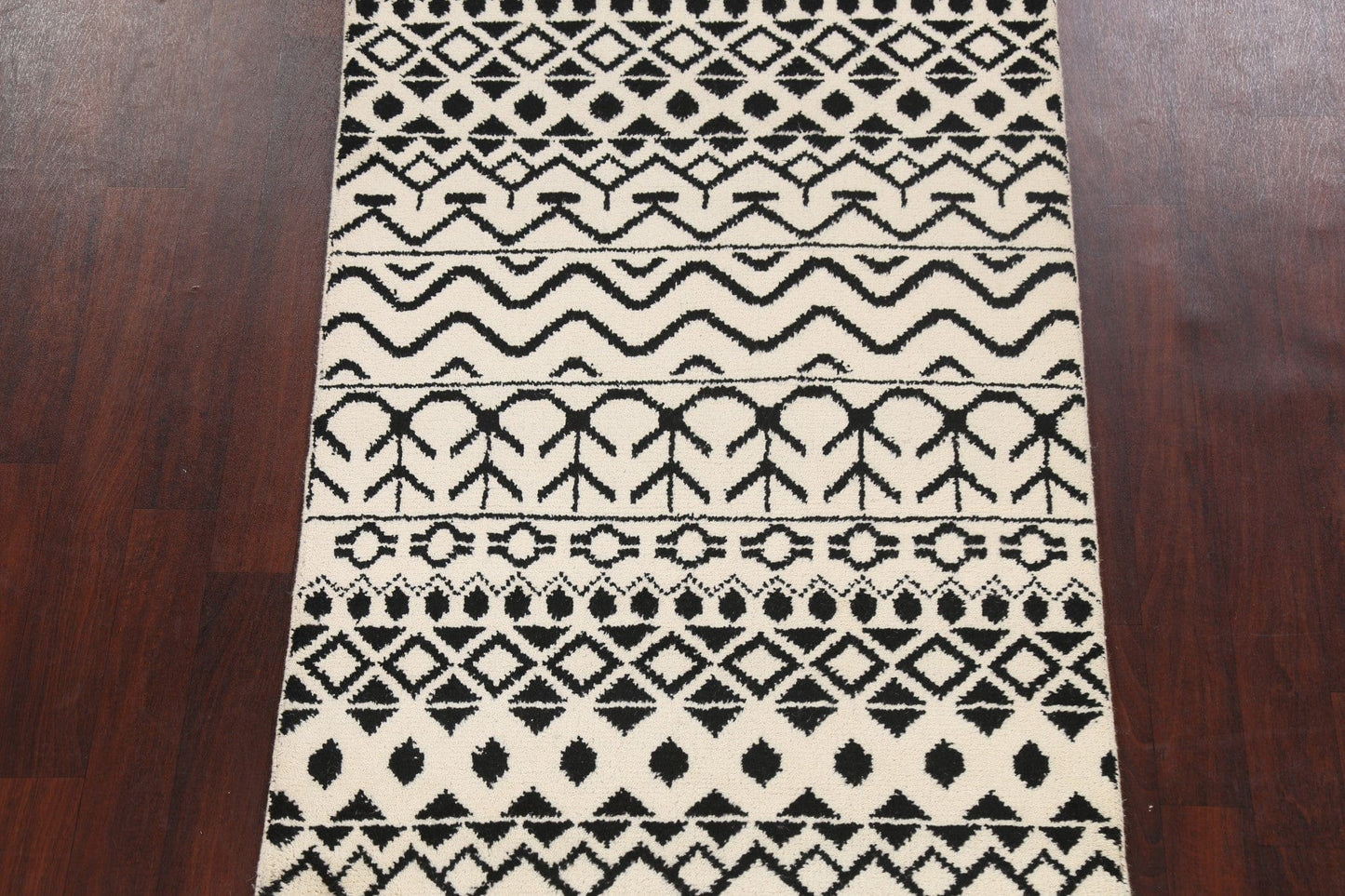 All-Over Abstract Oriental Area Rug 4x6