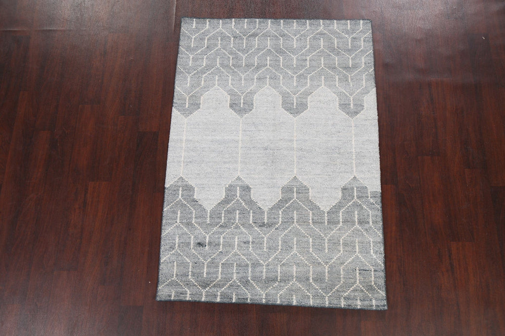 Contemporary Abstract Oriental Area Rug 4x6