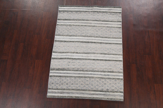 Stripe Abstract Oriental Area Rug 4x6