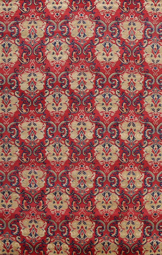 Contemporary Abstract Oriental Area Rug 9x12