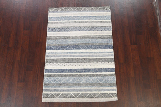 Chevron Abstract Oriental Area Rug 4x6