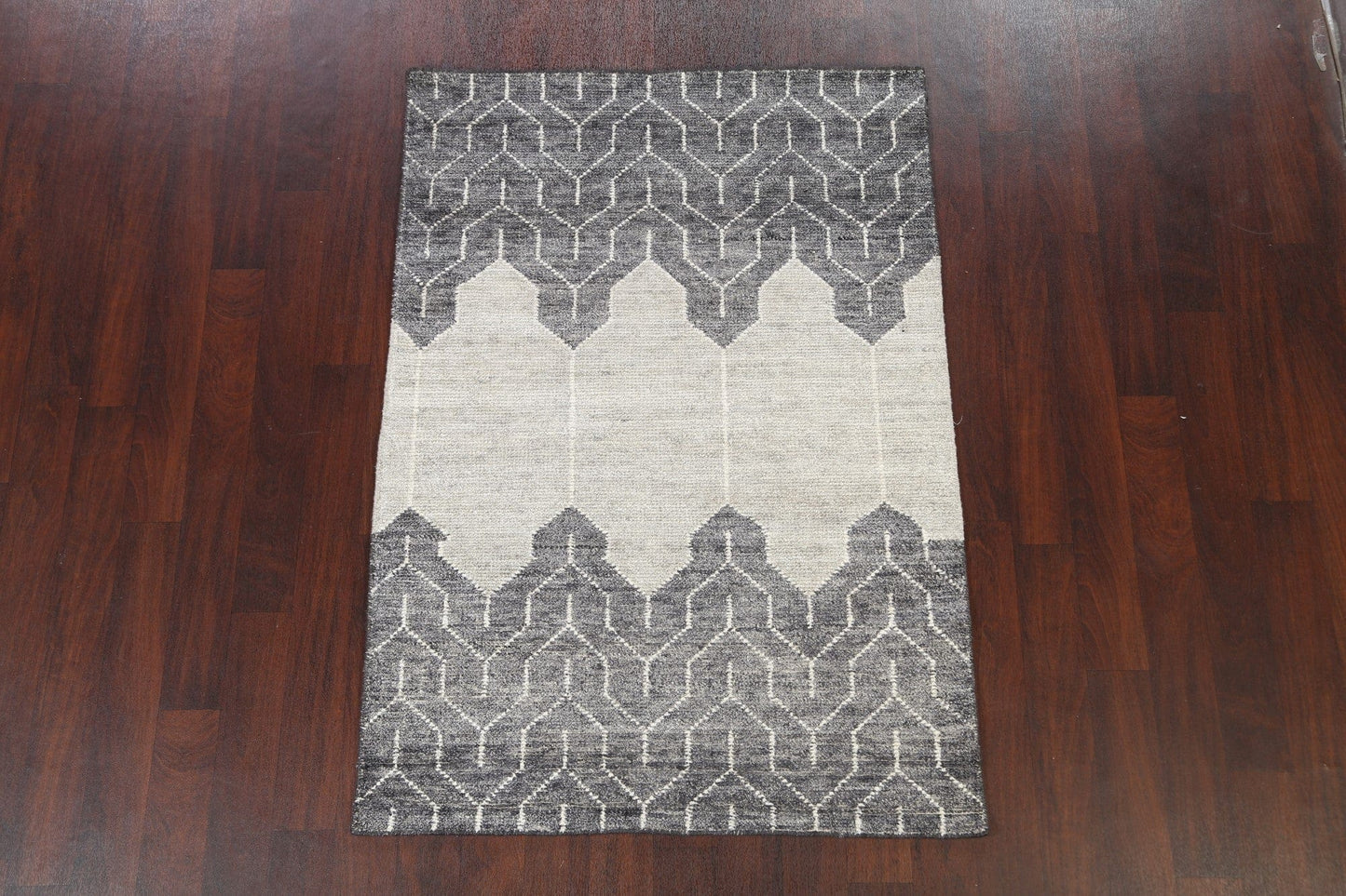 Modern Abstract Oriental Area Rug 4x6