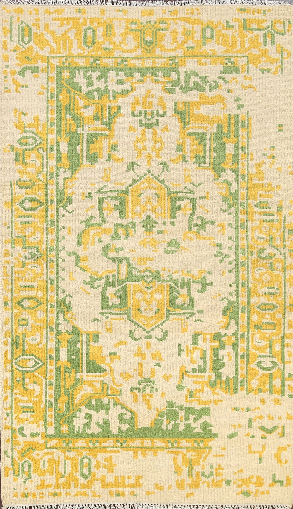 Modern Abstract Oriental Area Rug 5x8