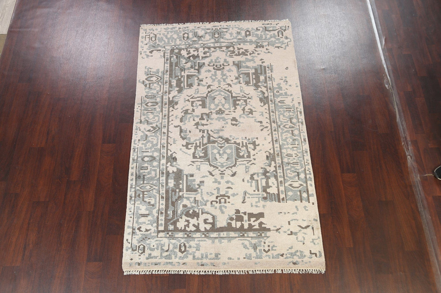 Modern Abstract Oriental Area Rug 5x8