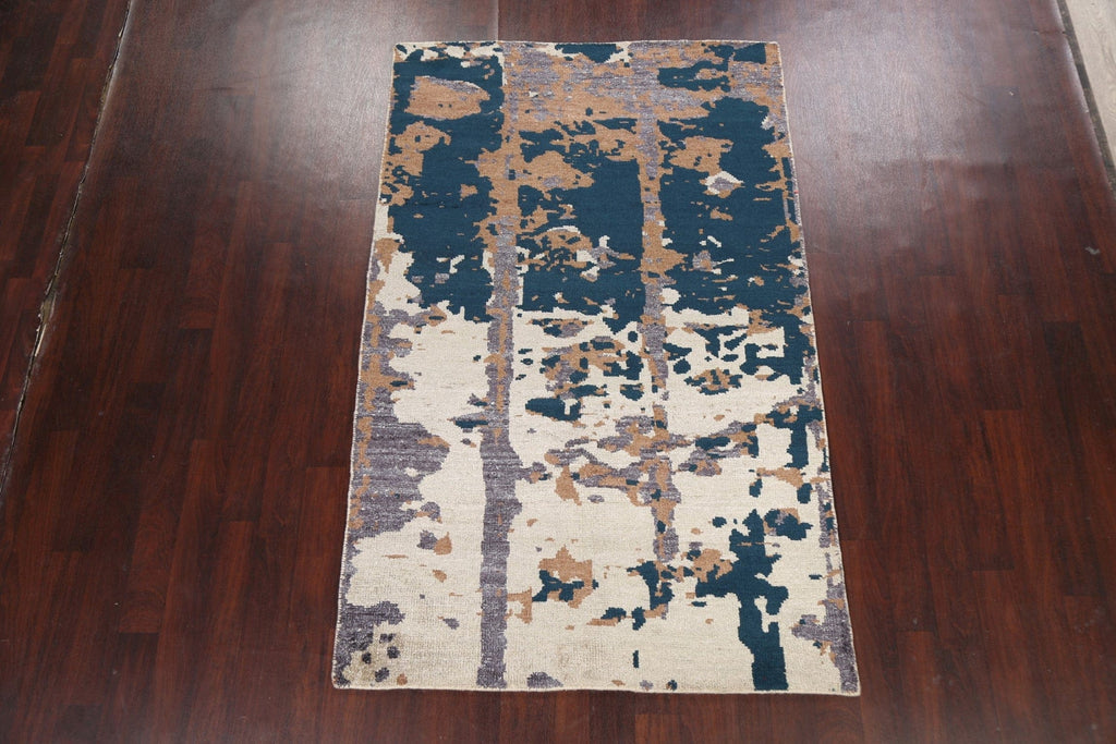 Contemporary Abstract Oriental Area Rug 5x8