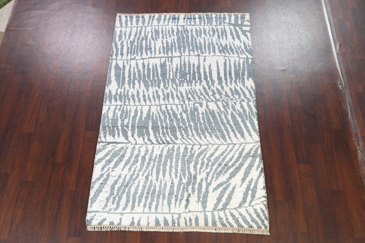 Animal Print Abstract Oriental Area Rug 5x8