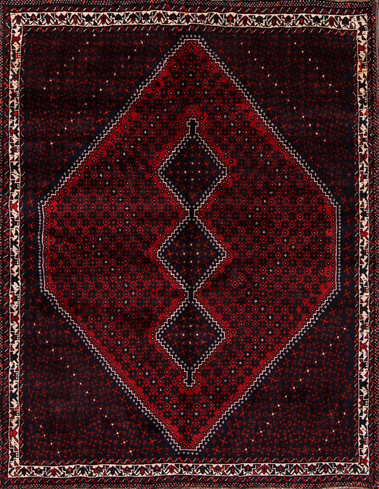 Shiraz Sirjan Persian Area Rug 6x9