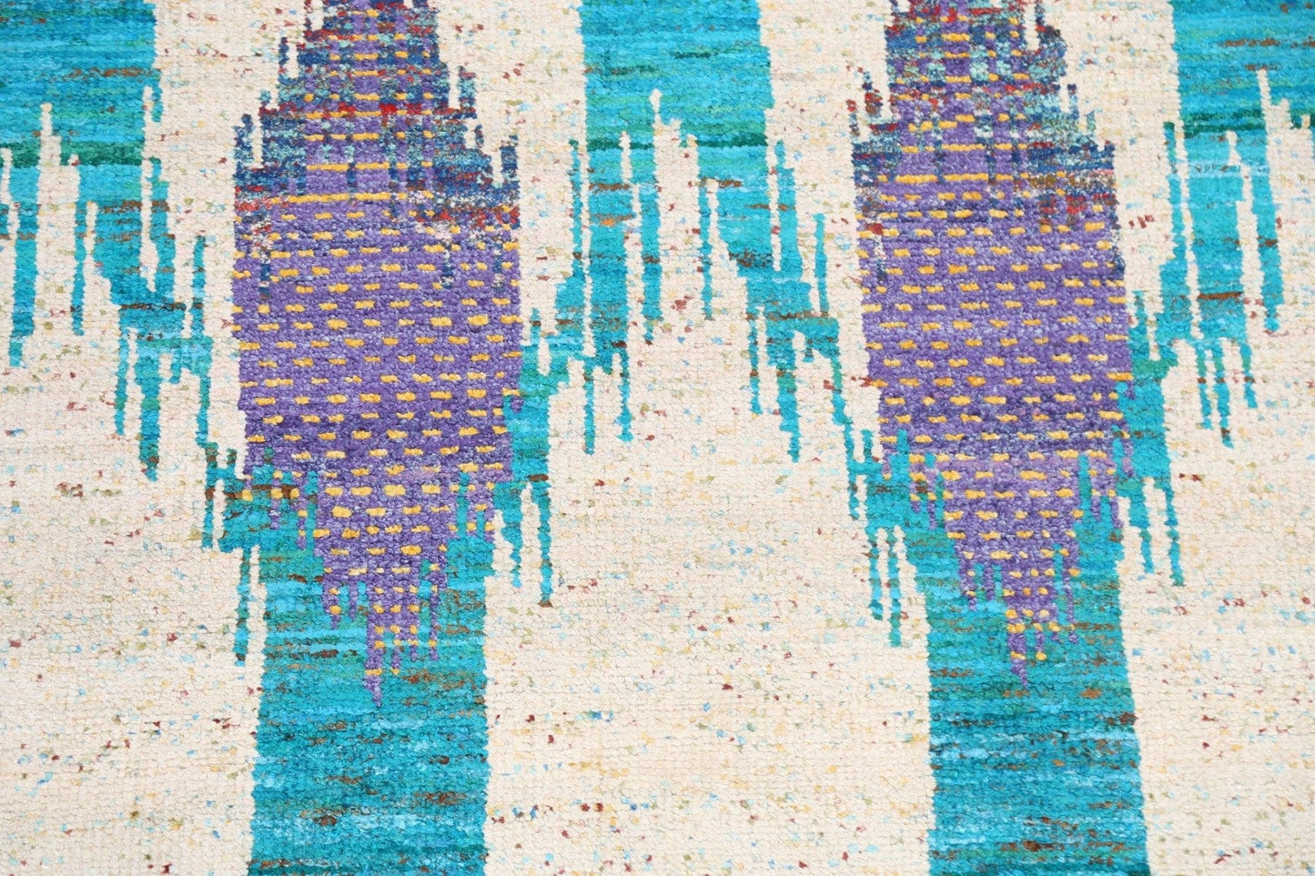 Contemporary Abstract Oriental Area Rug 5x8