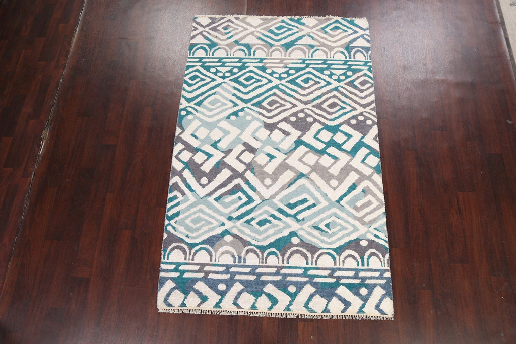 Contemporary Abstract Oriental Area Rug 5x8