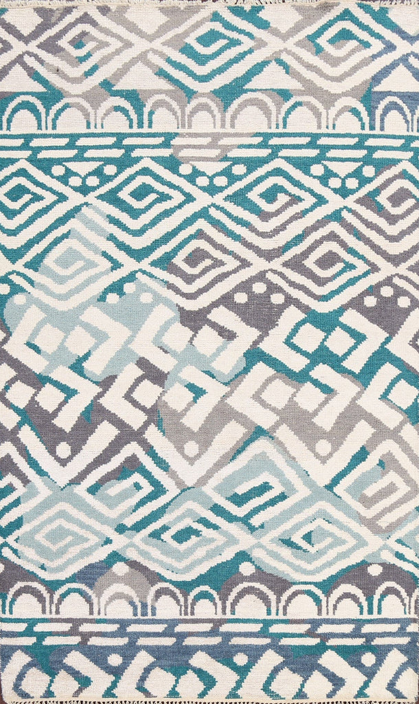 Contemporary Abstract Oriental Area Rug 5x8