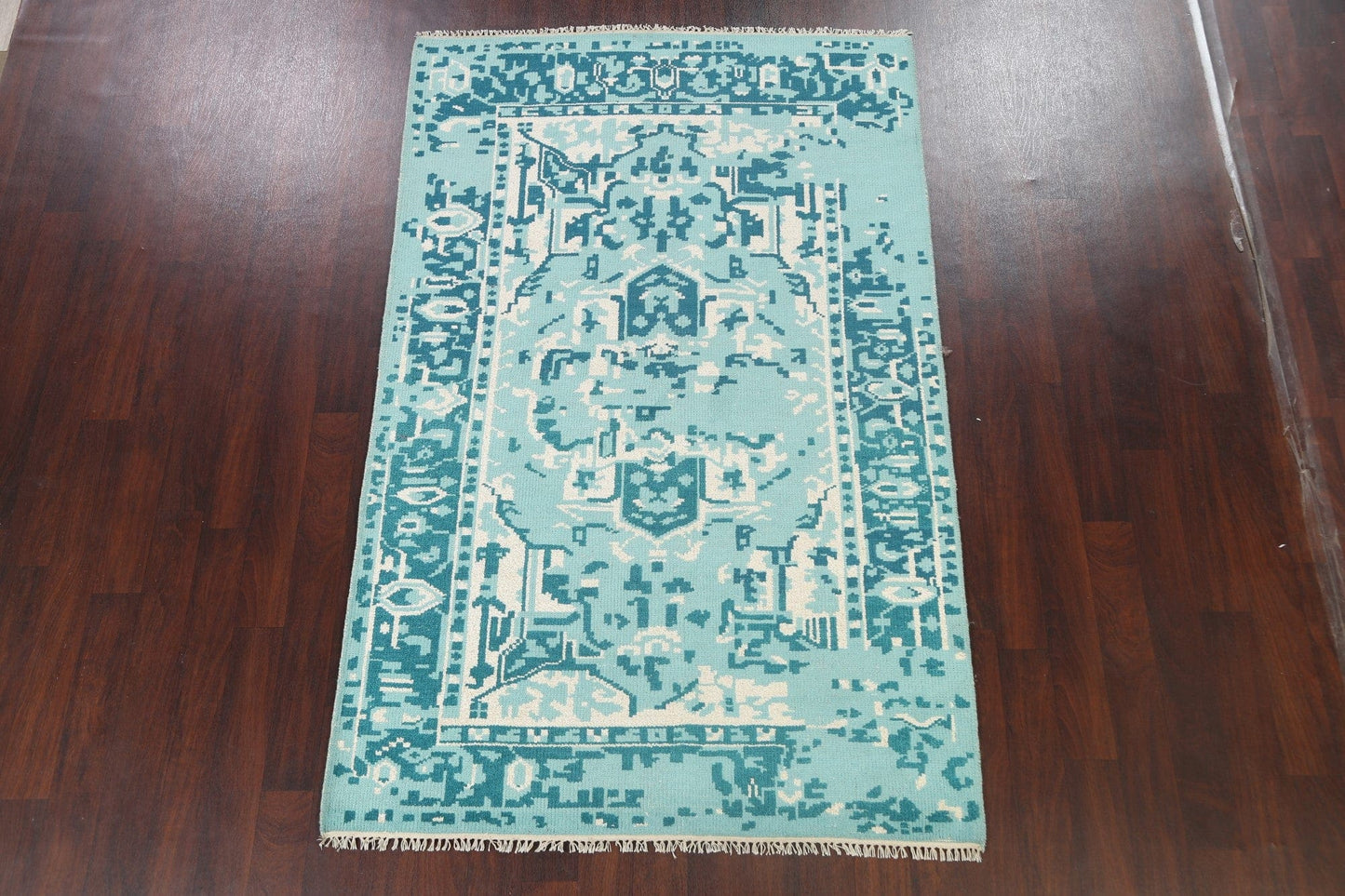 Contemporary Abstract Oriental Area Rug 5x8